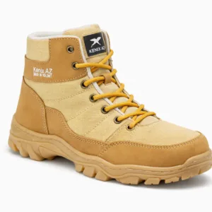 Botas beige sencillas Kenix AZ para trabajo y uso diario en Colombia