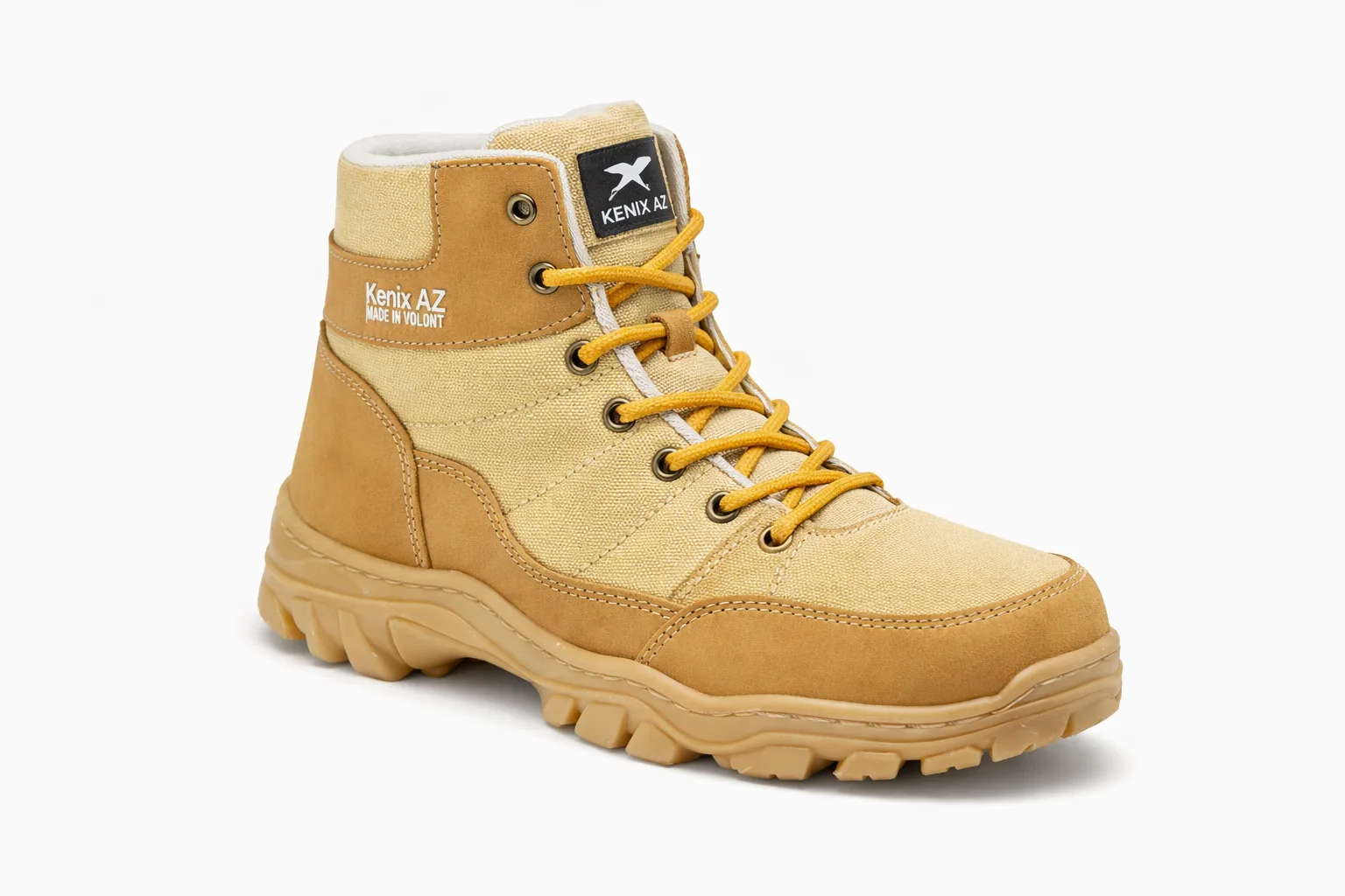 Botas beige sencillas Kenix AZ para trabajo y uso diario en Colombia