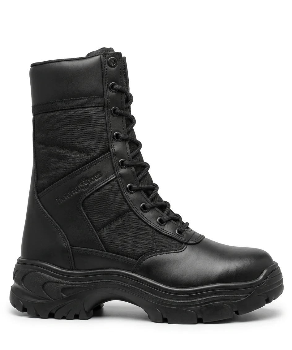 Botas tácticas negras Llanero Shoes para trabajo y uso táctico en Colombia
